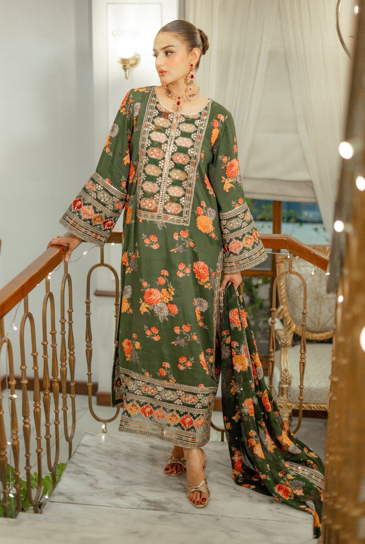 Silk 3PC Digital Printed- 1715