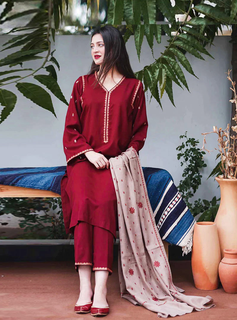 Dhanak 3PC Embroidered-892